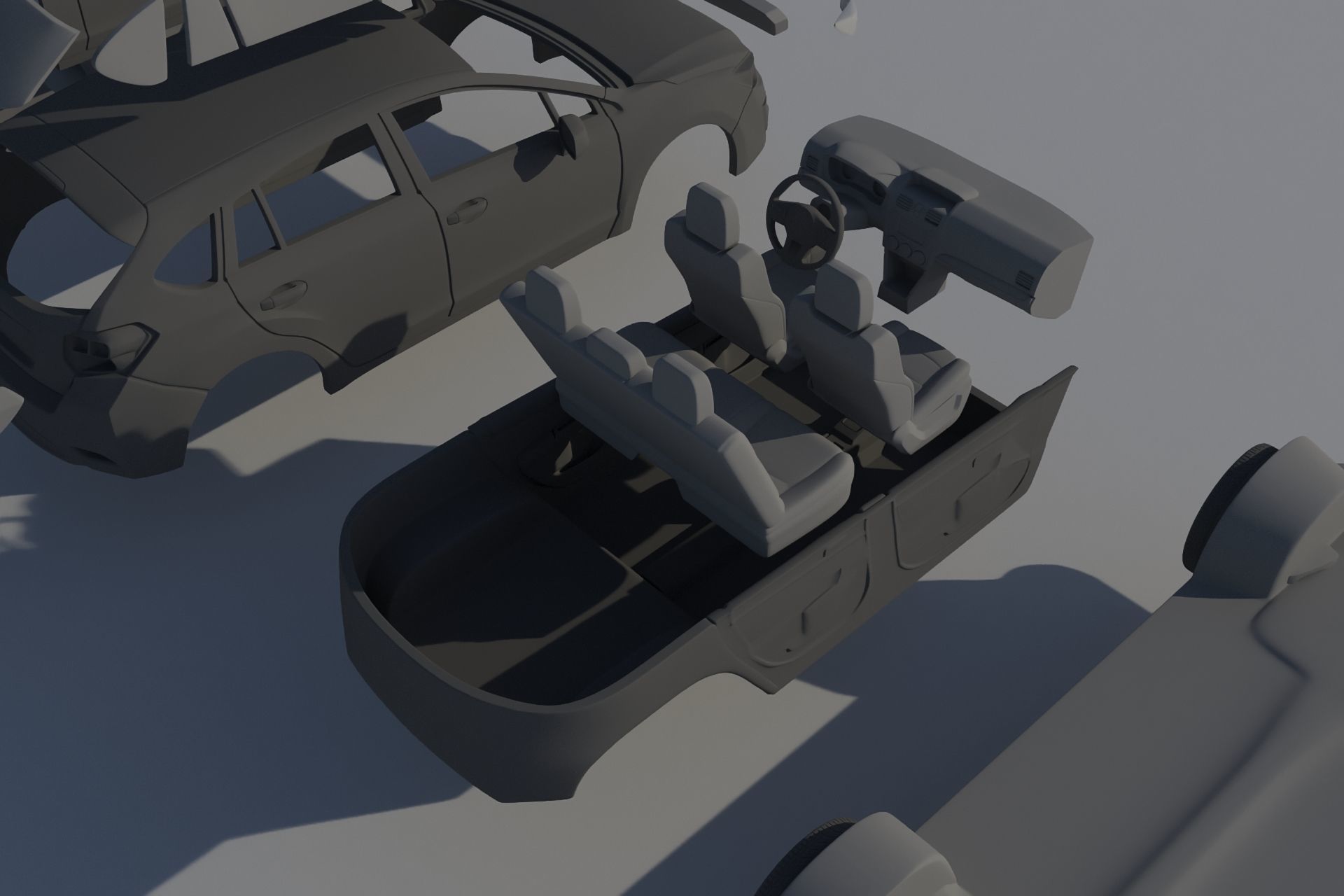 Subaru Impreza 2013 Hatchback  3D print model_17