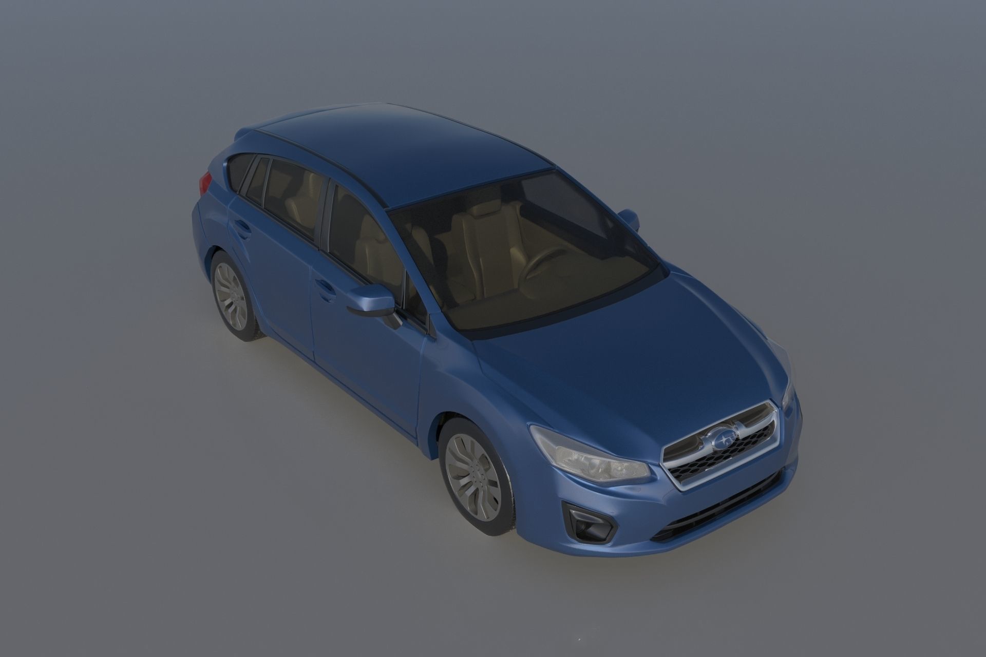 Subaru Impreza 2013 Hatchback  3D print model_7