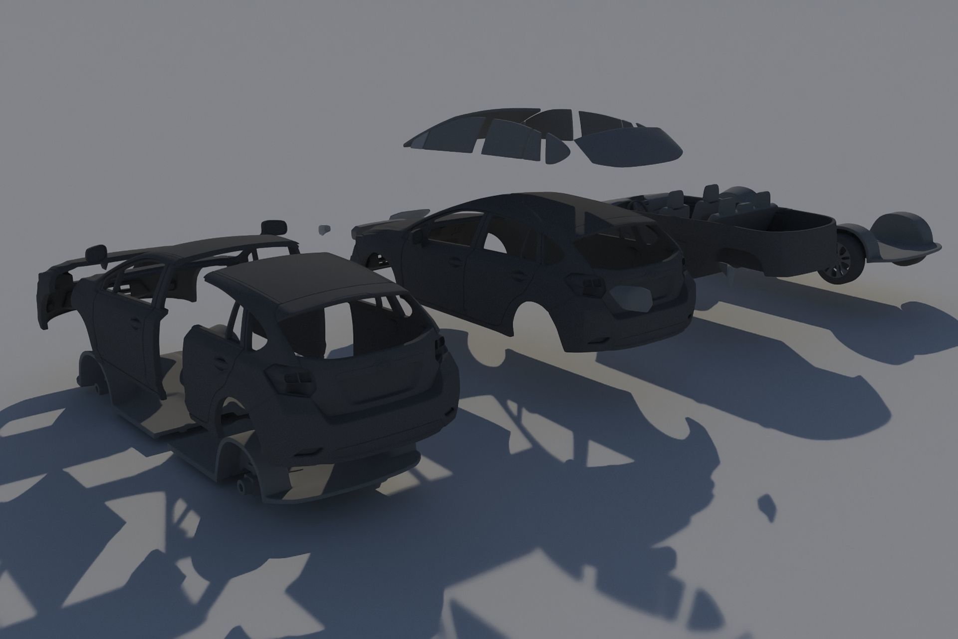 Subaru Impreza 2013 Hatchback  3D print model_13