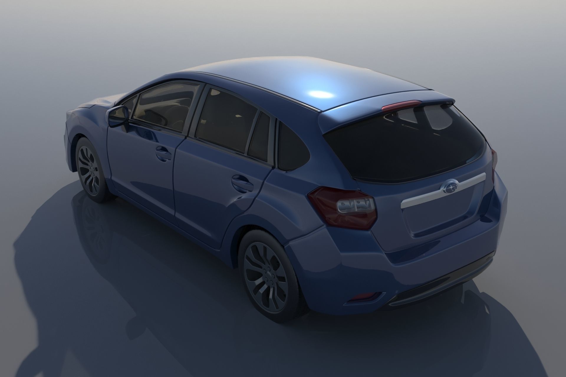 Subaru Impreza 2013 Hatchback  3D print model_2