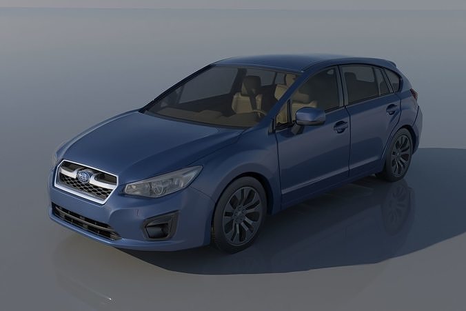 Subaru Impreza 2013 Hatchback  3D print model