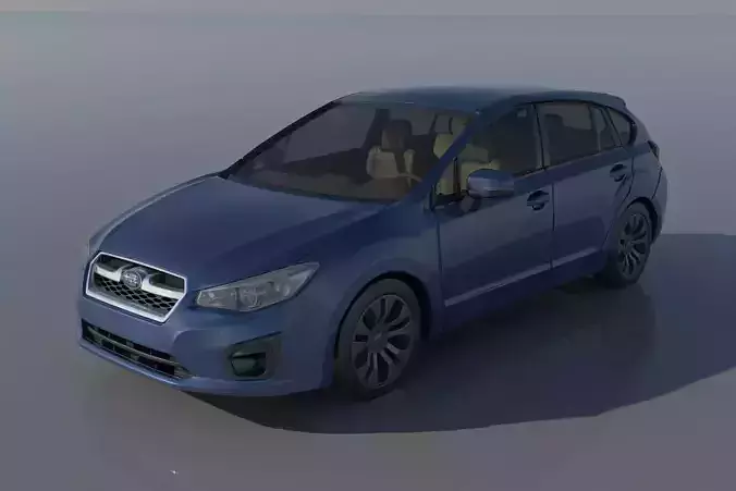 Subaru Impreza 2013 Hatchback  3D print model