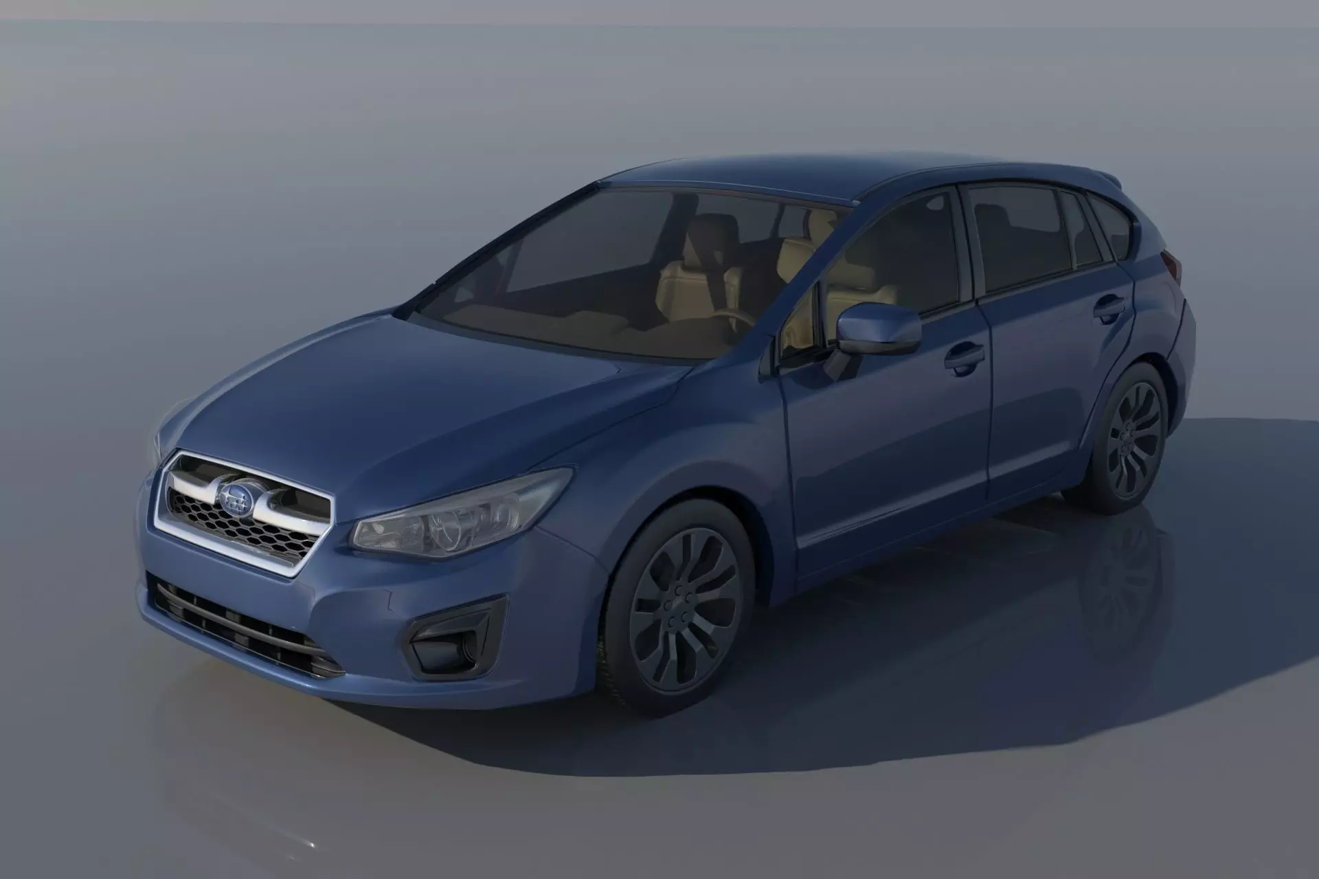 Subaru Impreza 2013 Hatchback  3D print model_0