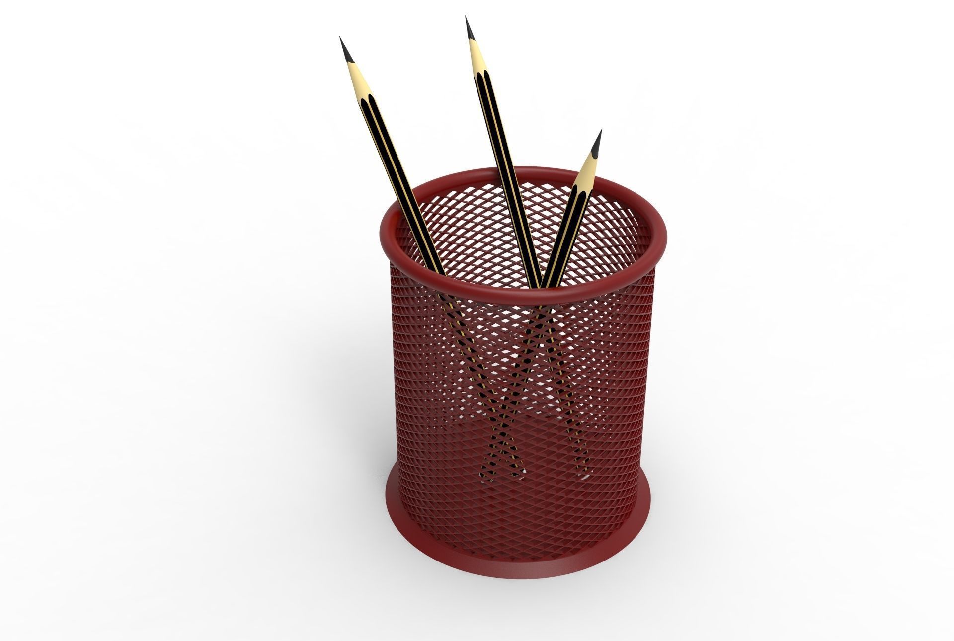 Pen Holder 3D model_3