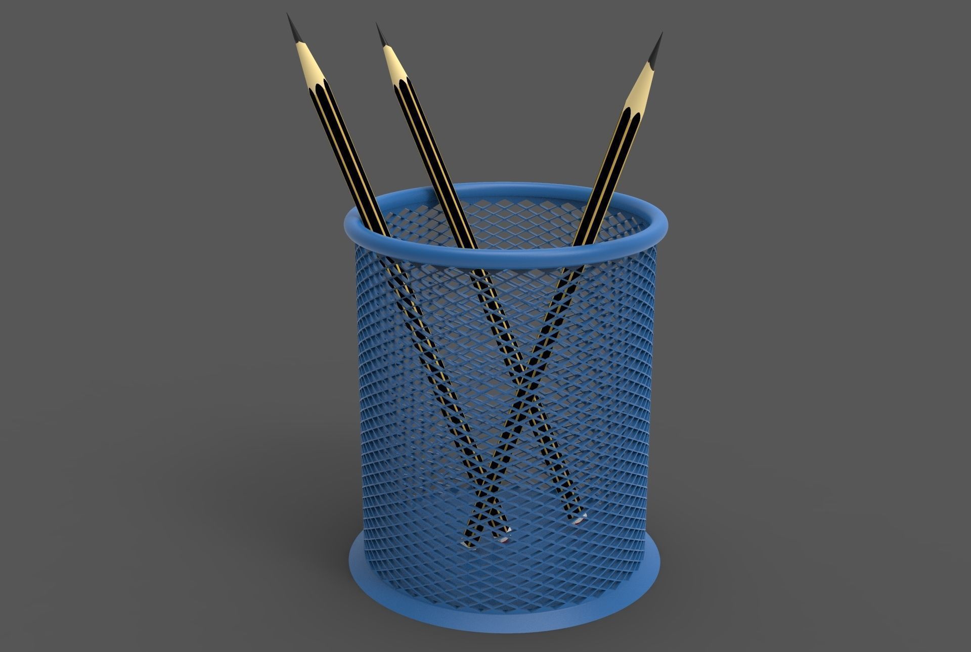 Pen Holder 3D model_1