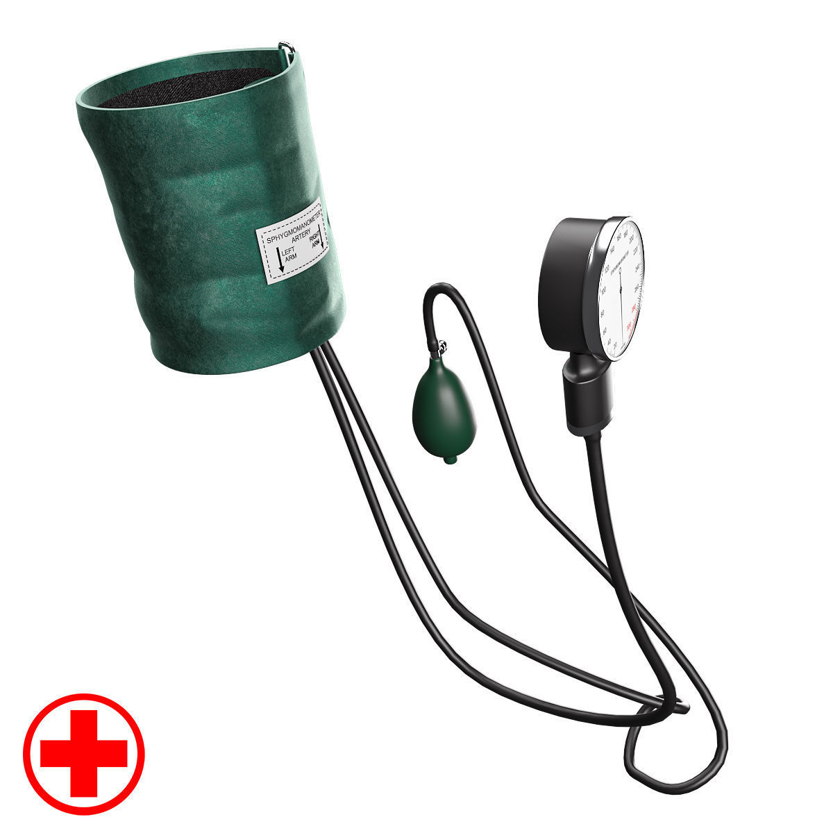 Sphygmomanometer 3D model blood pressure 3D model_6