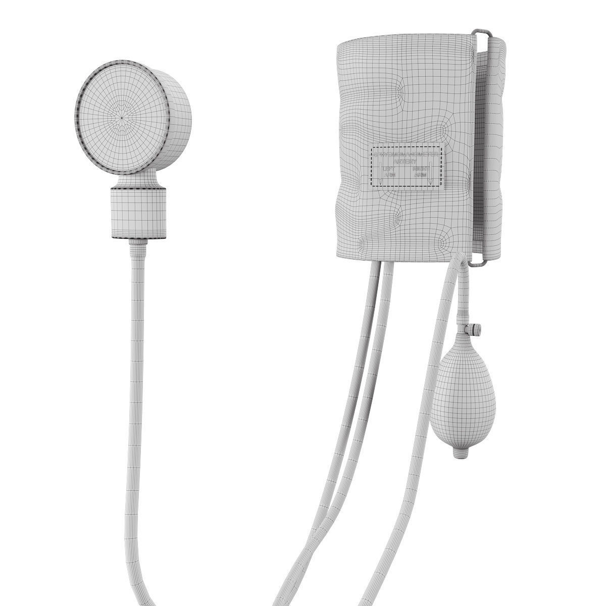 Sphygmomanometer 3D model blood pressure 3D model_12