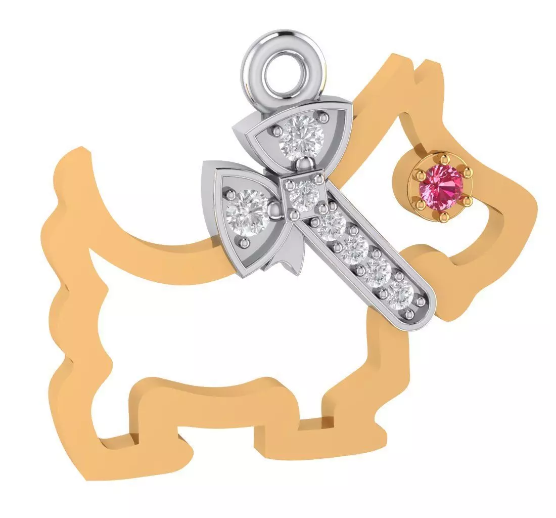 Pedant dog Free 3D print model