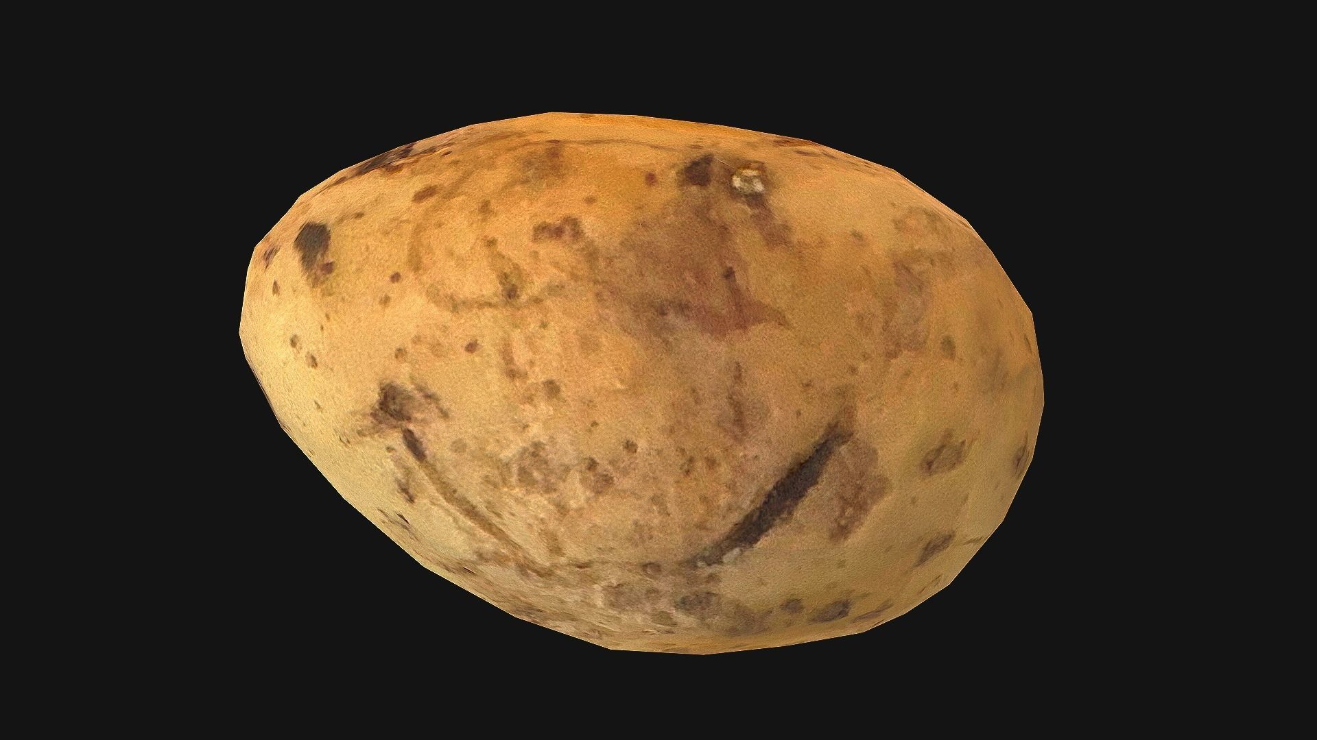 Potato Low-poly 3D model_21