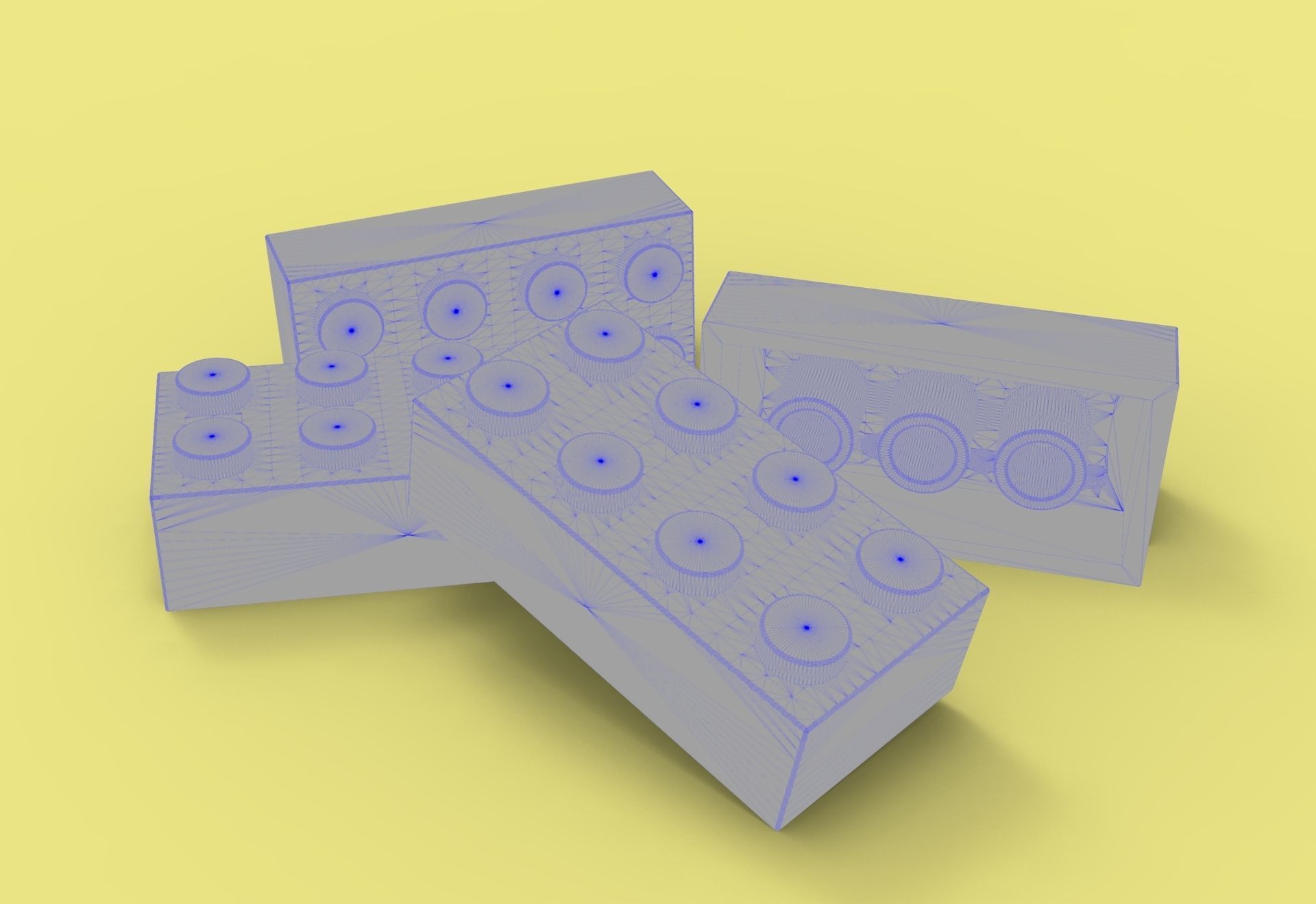 Lego Bricks 3D model_10