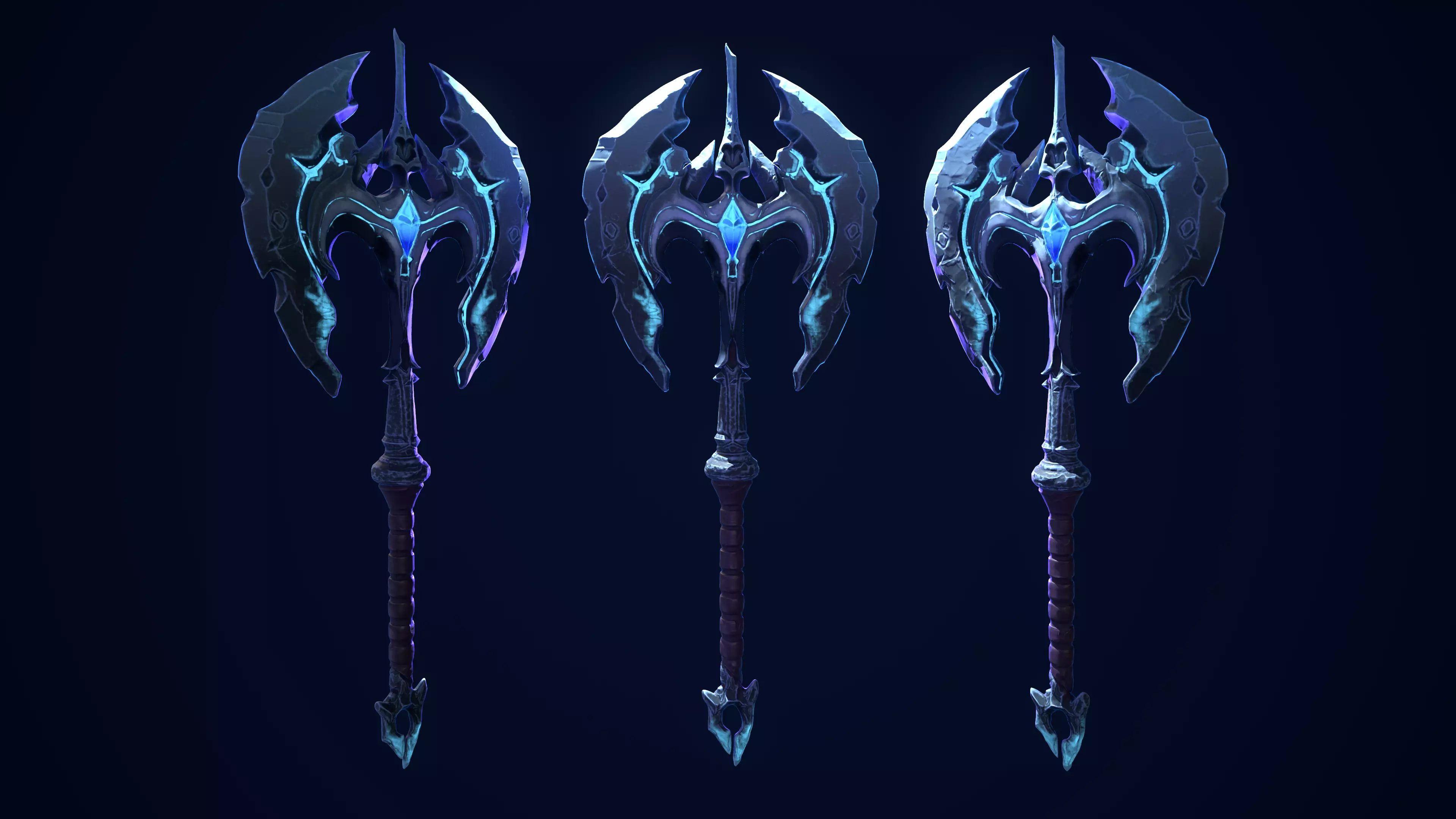 Frost Axe 3D model_0
