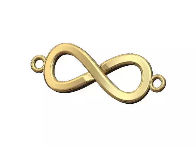 Infinity pendant and bracelet charm
