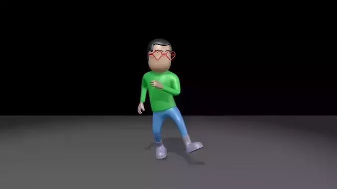 3D Rigged dancing character