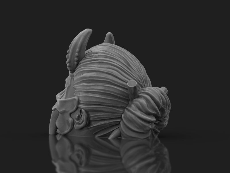 The Japanese demon head 3d model for 3d printing 3D print model 3D print model_13