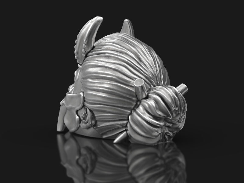 The Japanese demon head 3d model for 3d printing 3D print model 3D print model_7