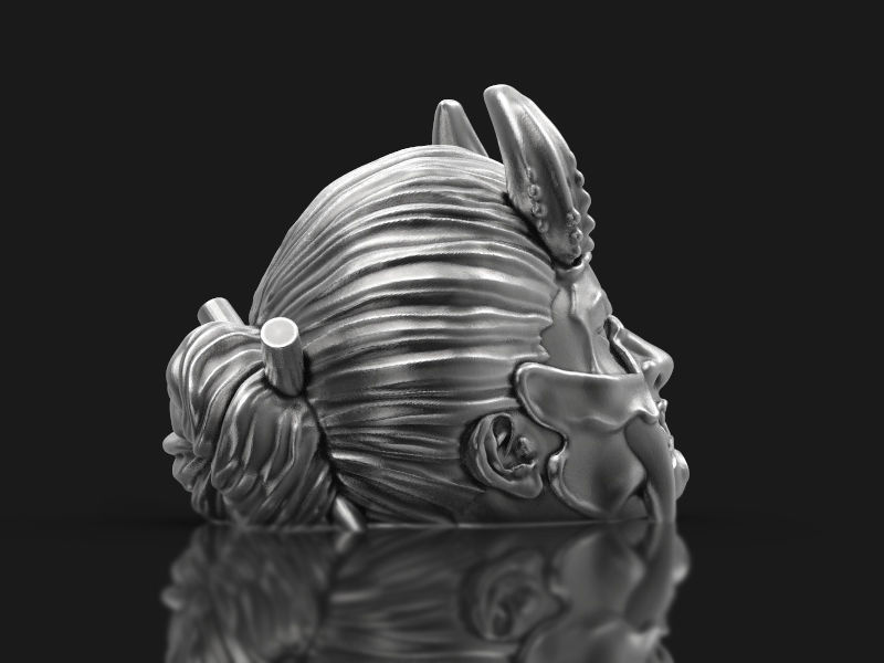 The Japanese demon head 3d model for 3d printing 3D print model 3D print model_6