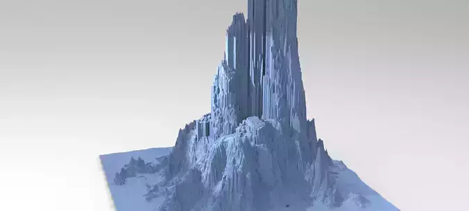 Mount Olympus mountain 2  3D model
