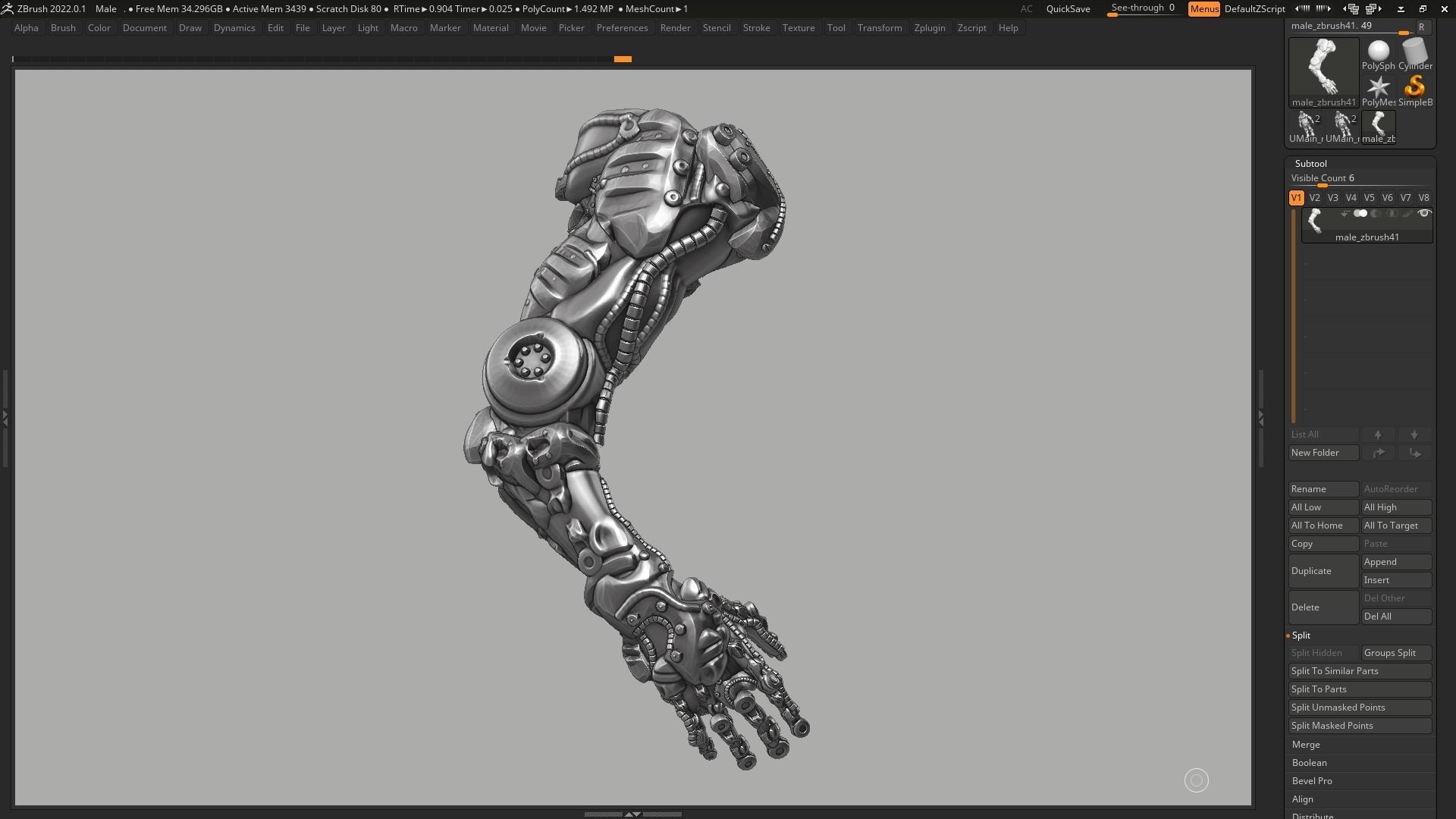 robot hand a01 3d print model 3D model 3D printable | CGTrader