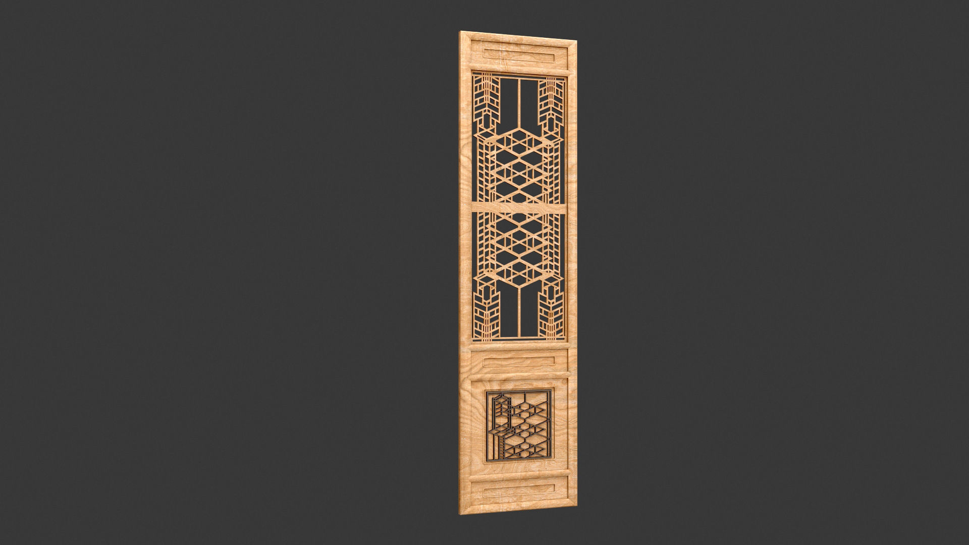 Decorative Door Element 3D model_17