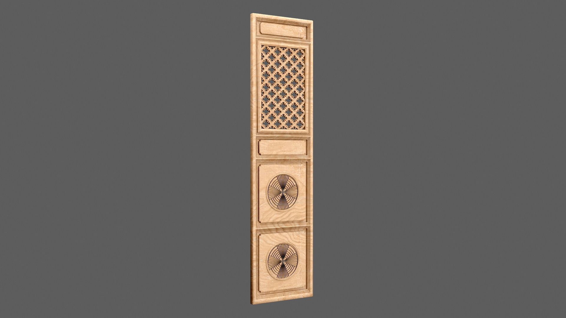 Decorative Door Element 3D model_14