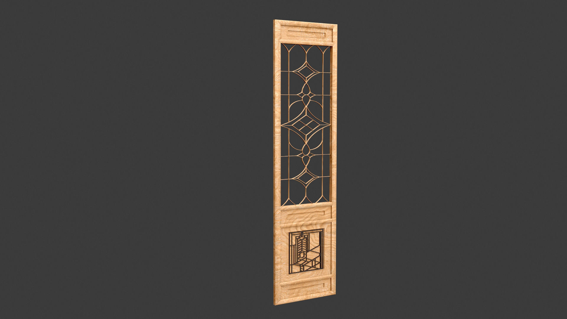 Decorative Door Element 3D model_18