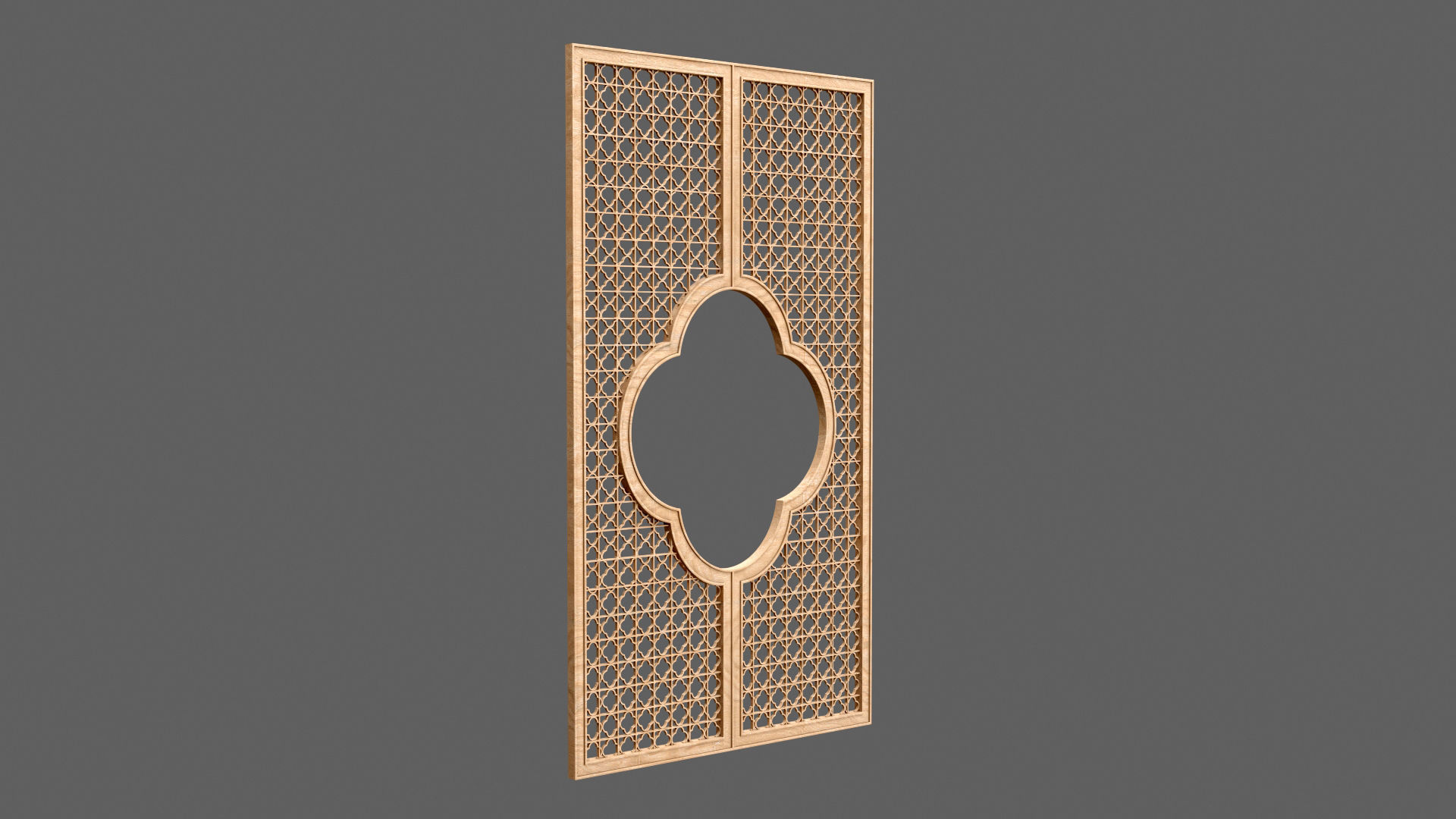 Decorative Door Element 3D model_1