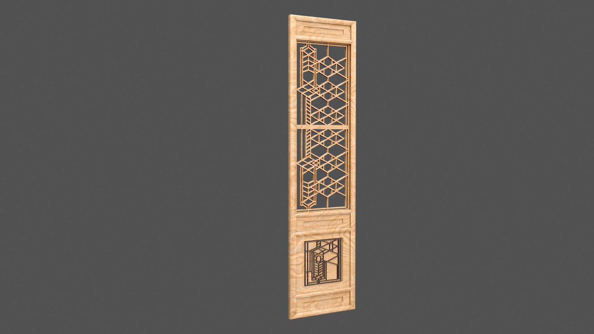 Decorative Door Element 3D model_19