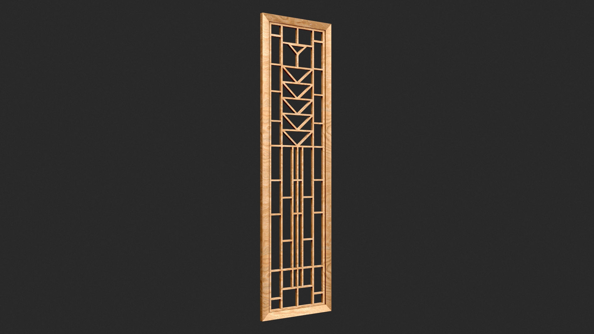 Decorative Door Element 3D model_4