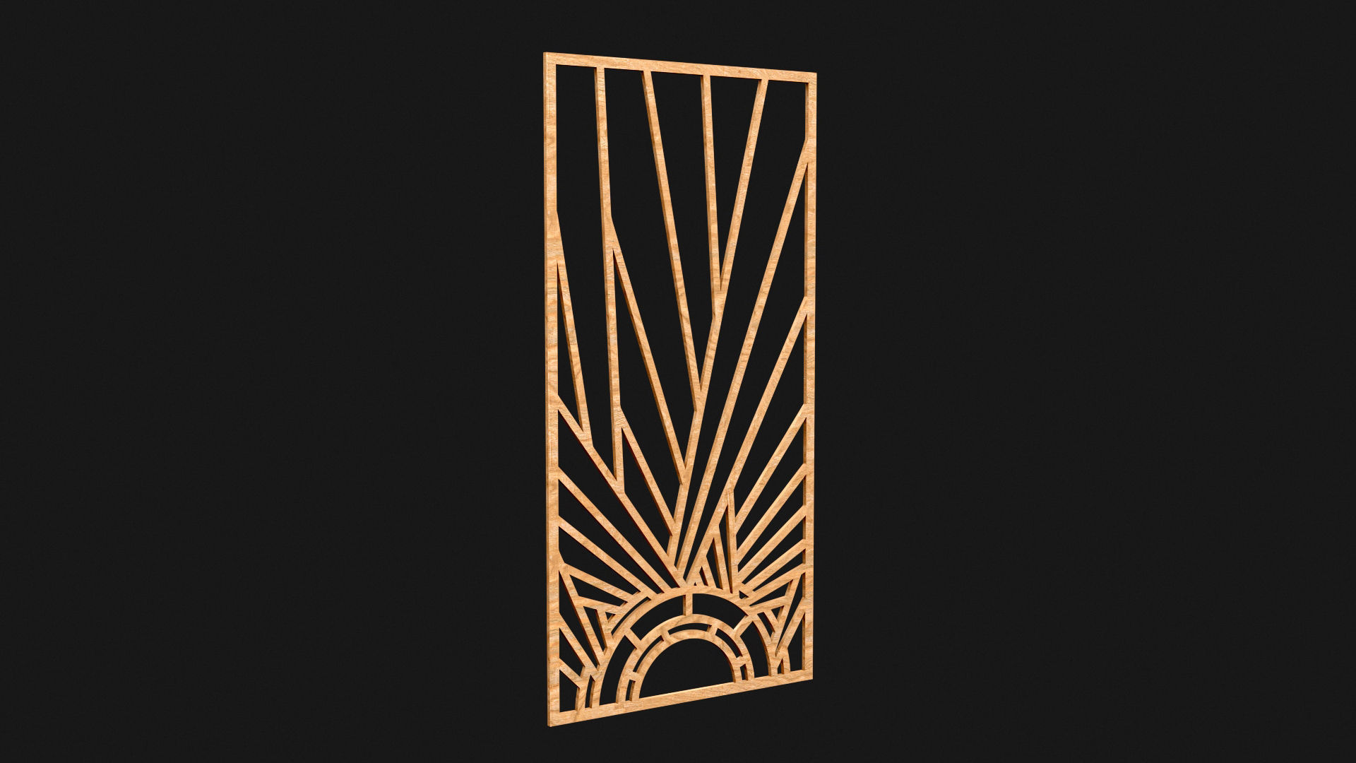 Decorative Door Element 3D model_9