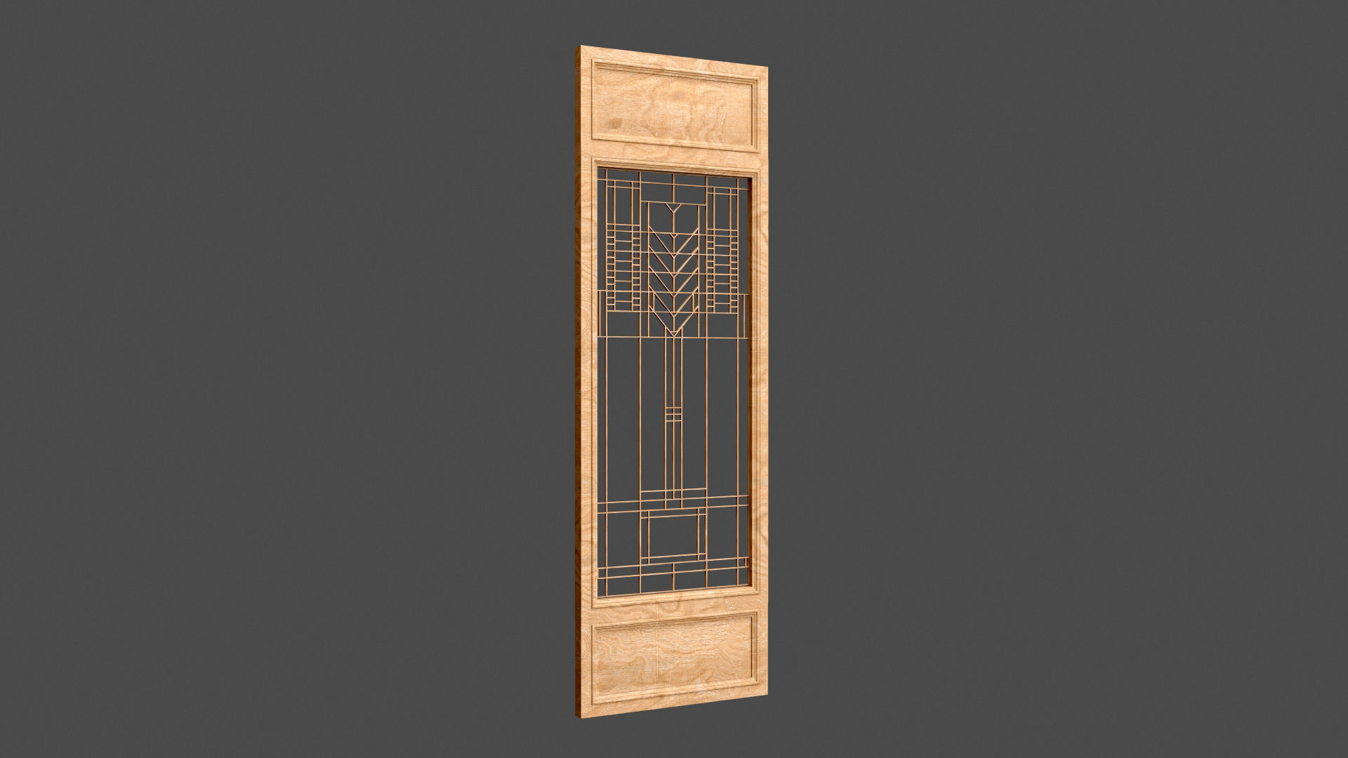 Decorative Door Element 3D model_11