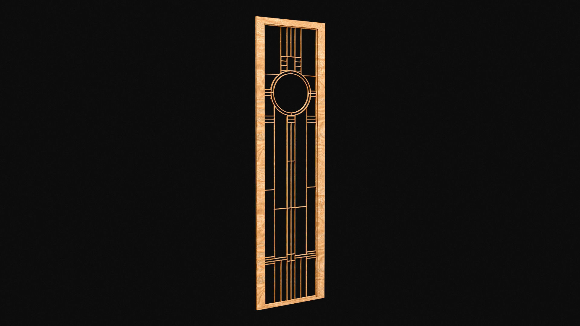 Decorative Door Element 3D model_7