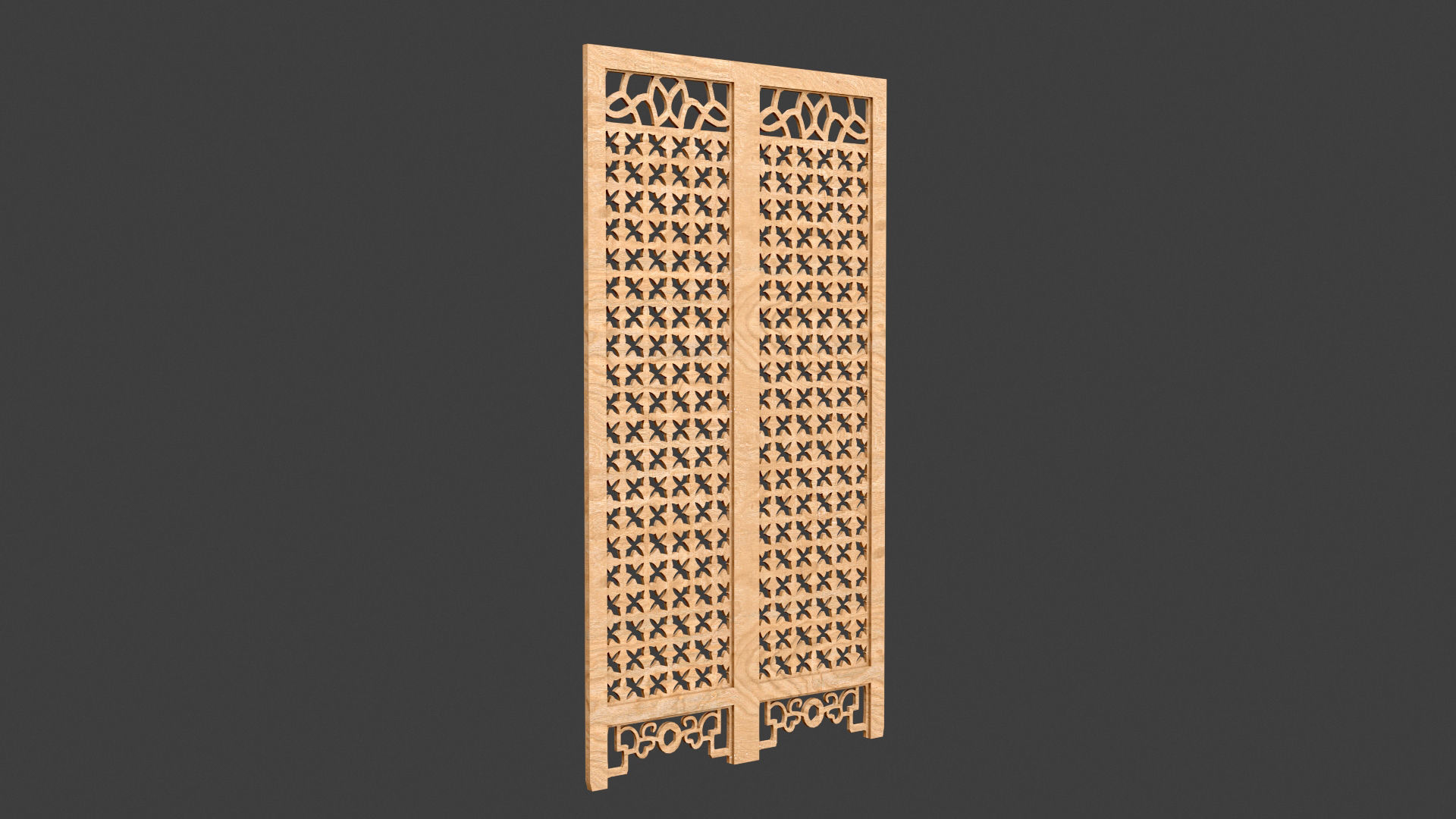 Decorative Door Element 3D model_8