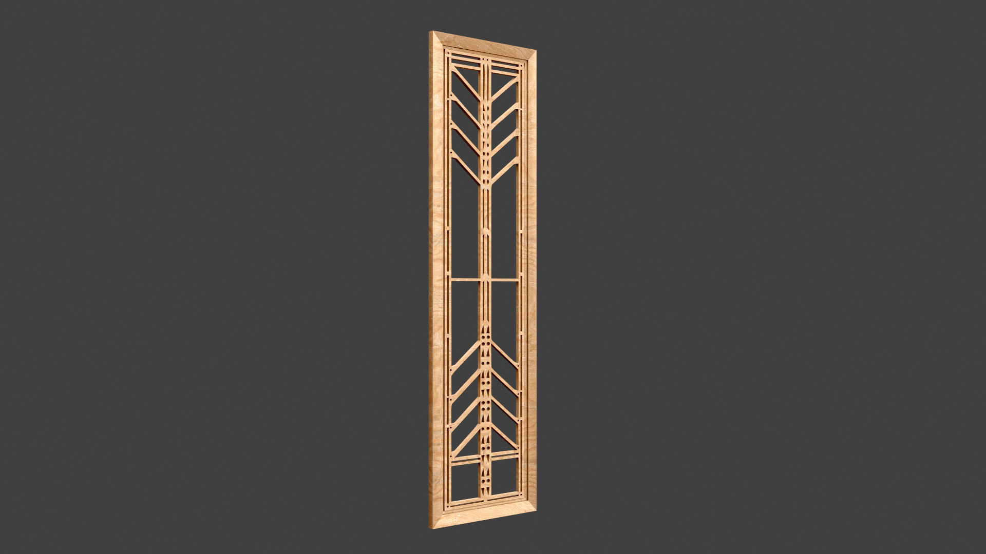 Decorative Door Element 3D model_3