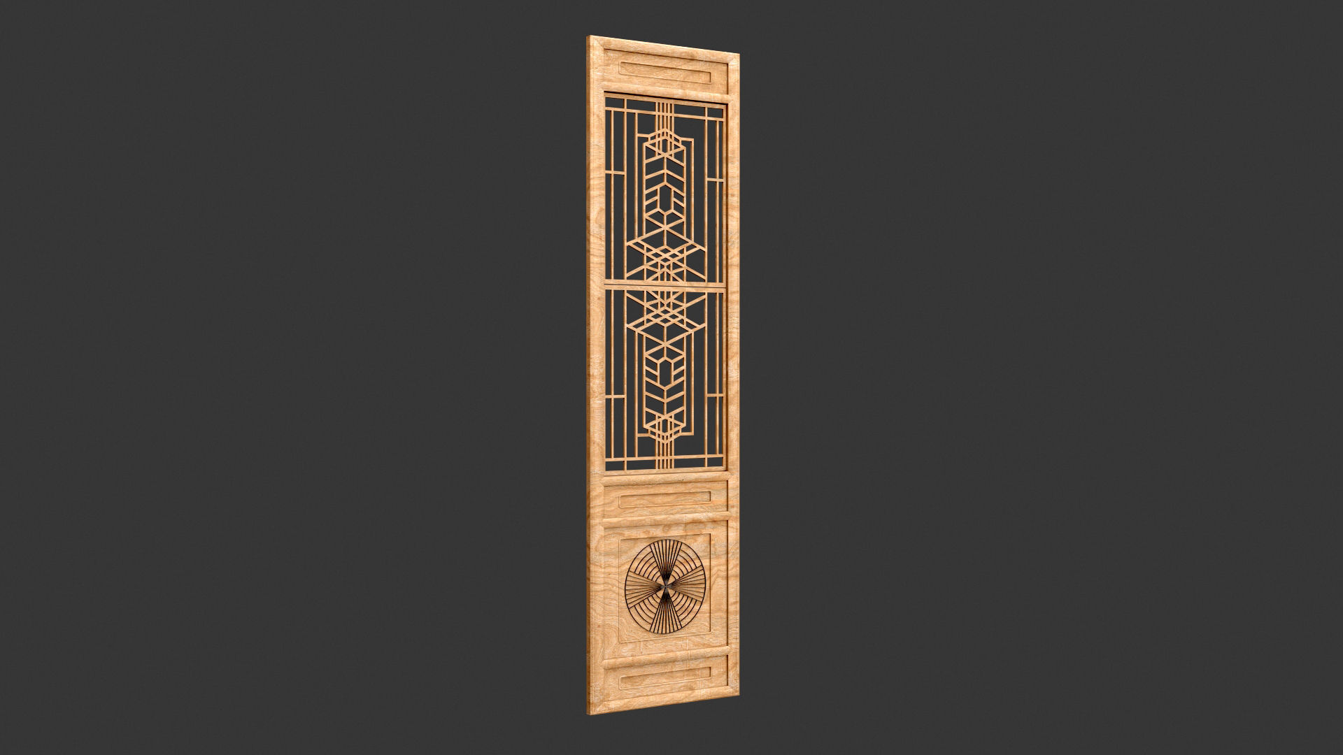 Decorative Door Element 3D model_16