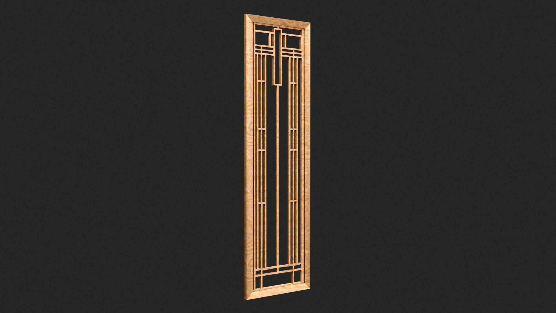 Decorative Door Element 3D model_5