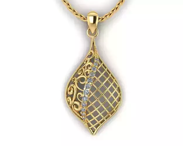 Ladies Diamond Pendant 