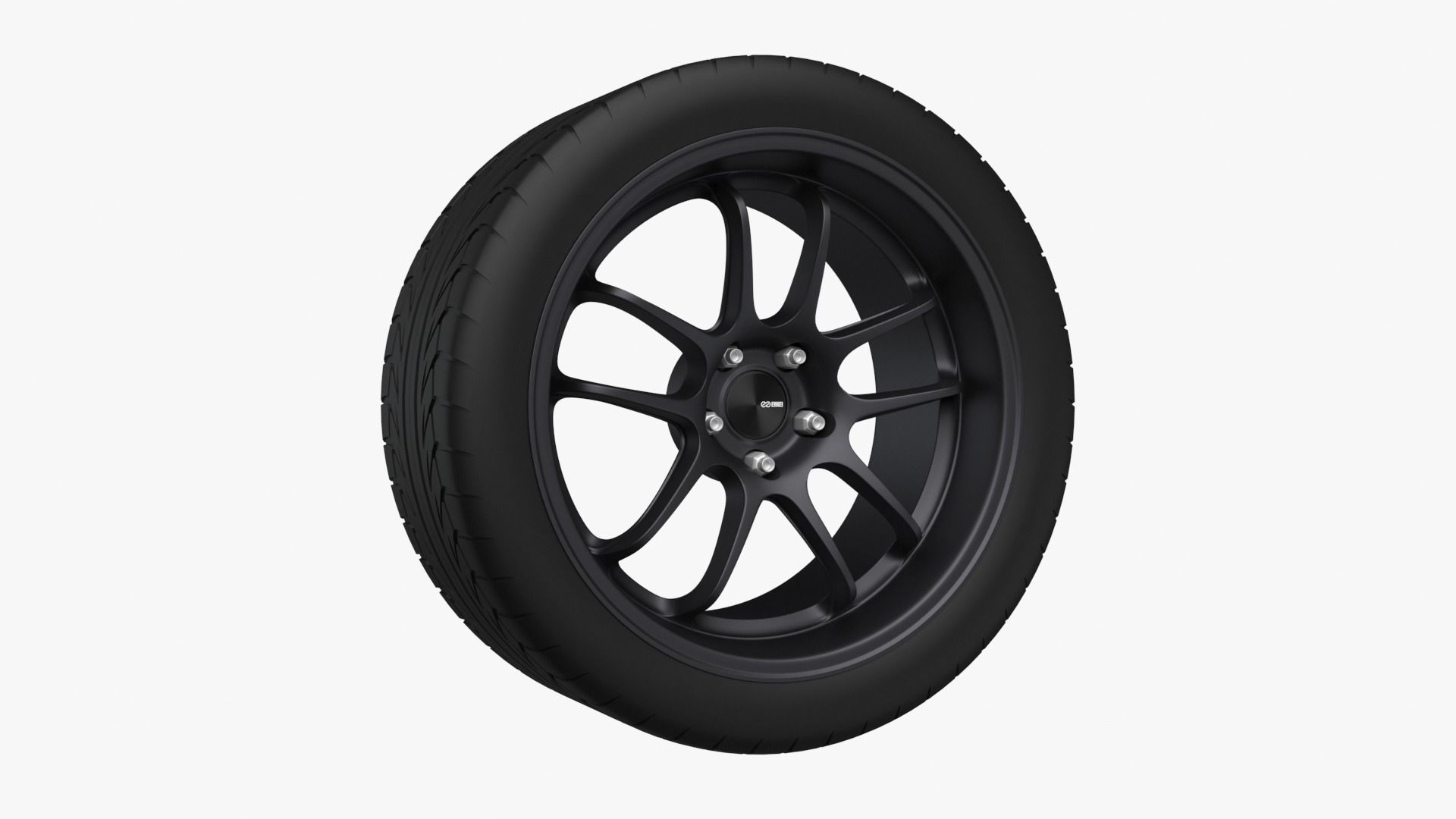 Enkei PF01 EVO Wheel Rim 3D model_15