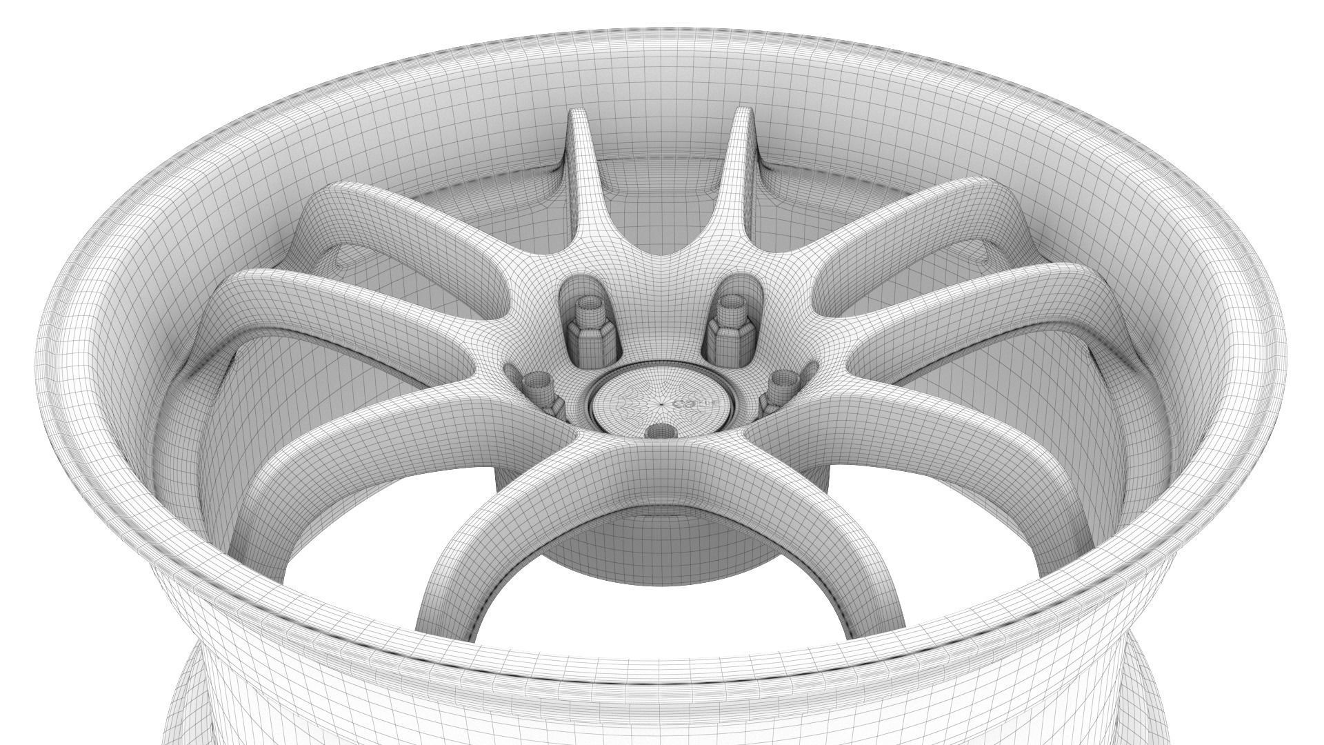 Enkei PF01 EVO Wheel Rim 3D model_22