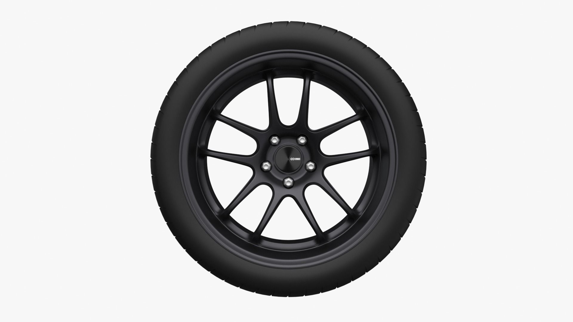 Enkei PF01 EVO Wheel Rim 3D model_14