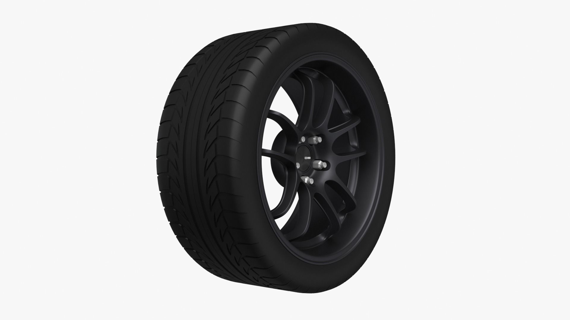 Enkei PF01 EVO Wheel Rim 3D model_16