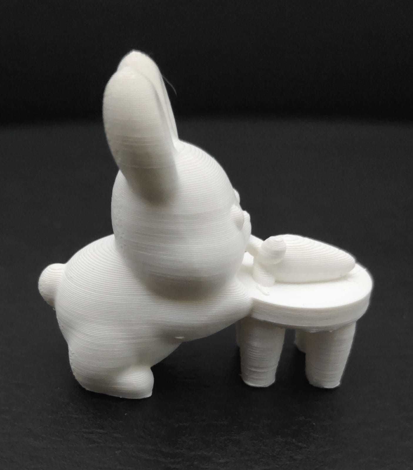 Bunny Picking Up Carrot 3D print model_8