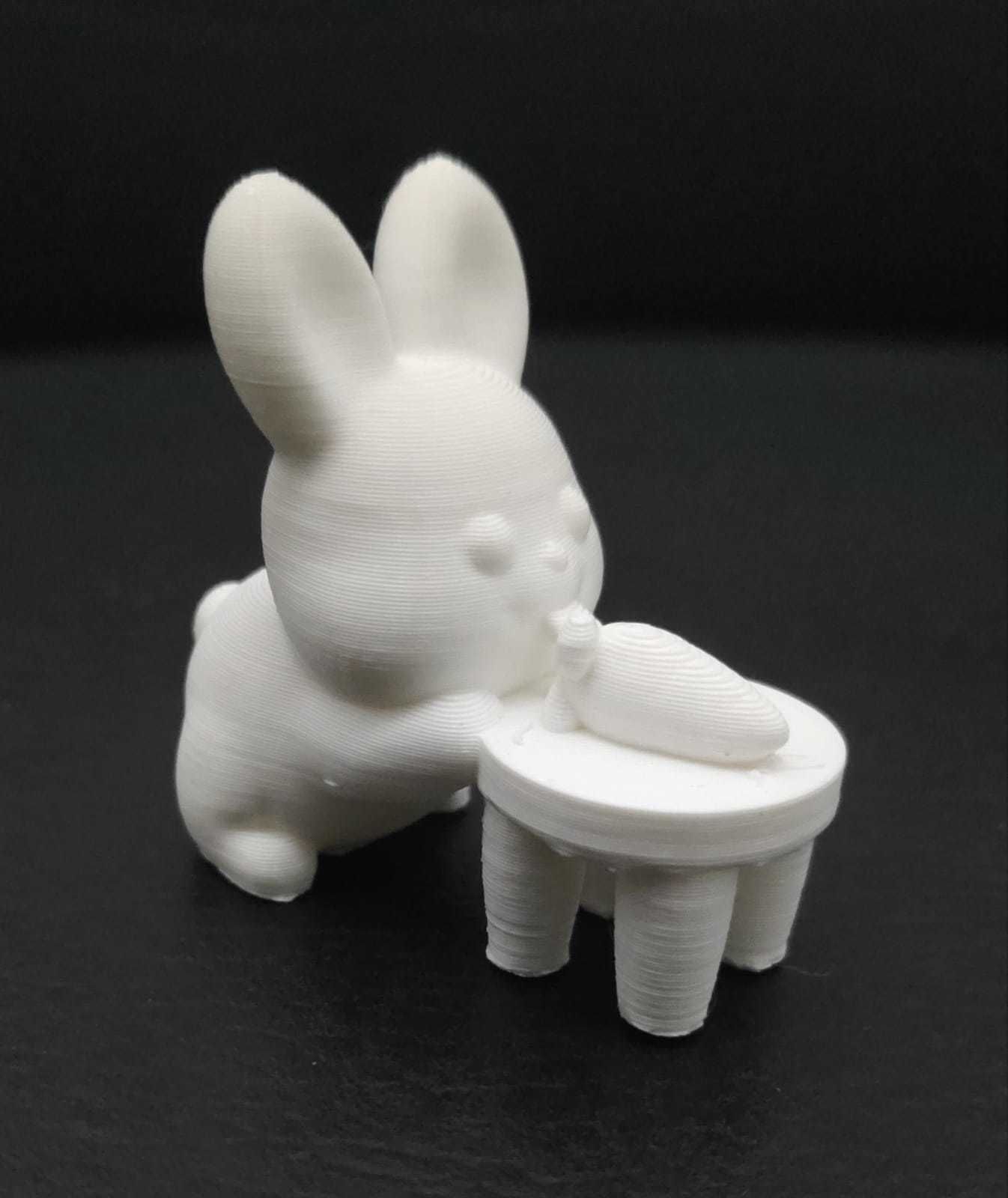 Bunny Picking Up Carrot 3D print model_9