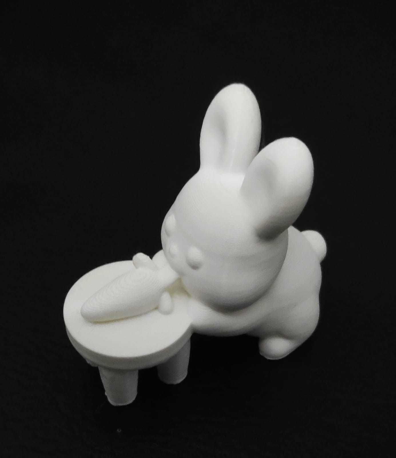 Bunny Picking Up Carrot 3D print model_12