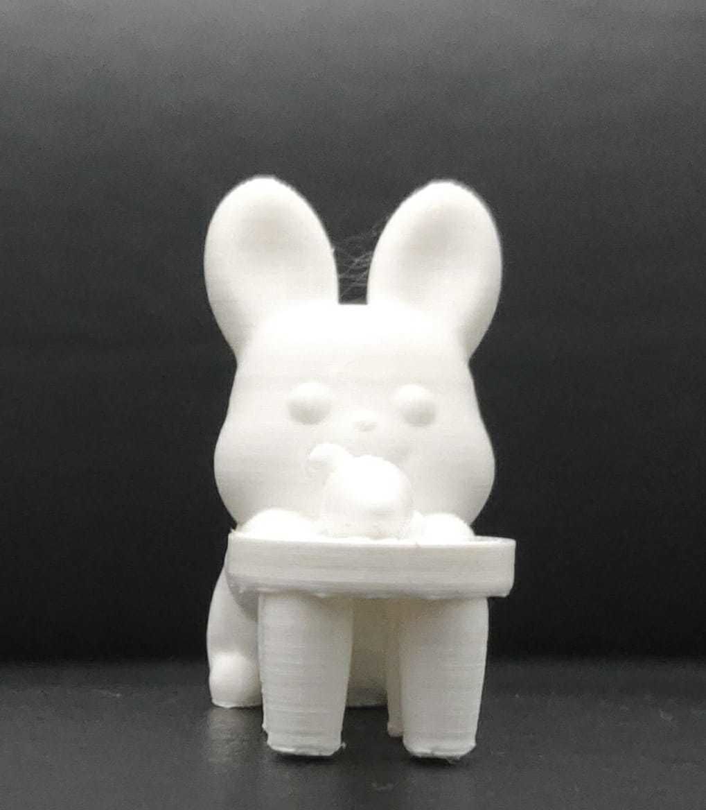 Bunny Picking Up Carrot 3D print model_5