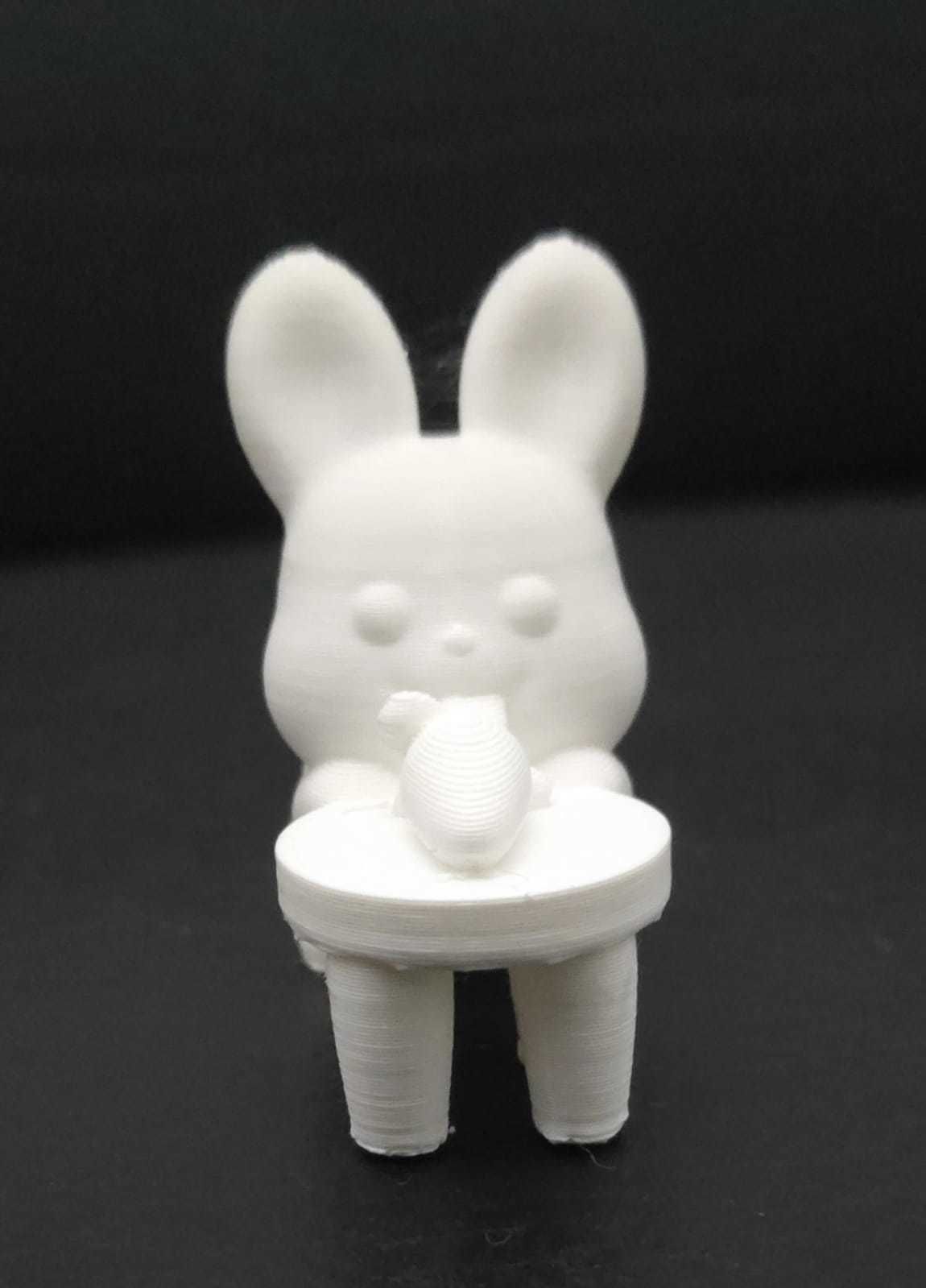 Bunny Picking Up Carrot 3D print model_10