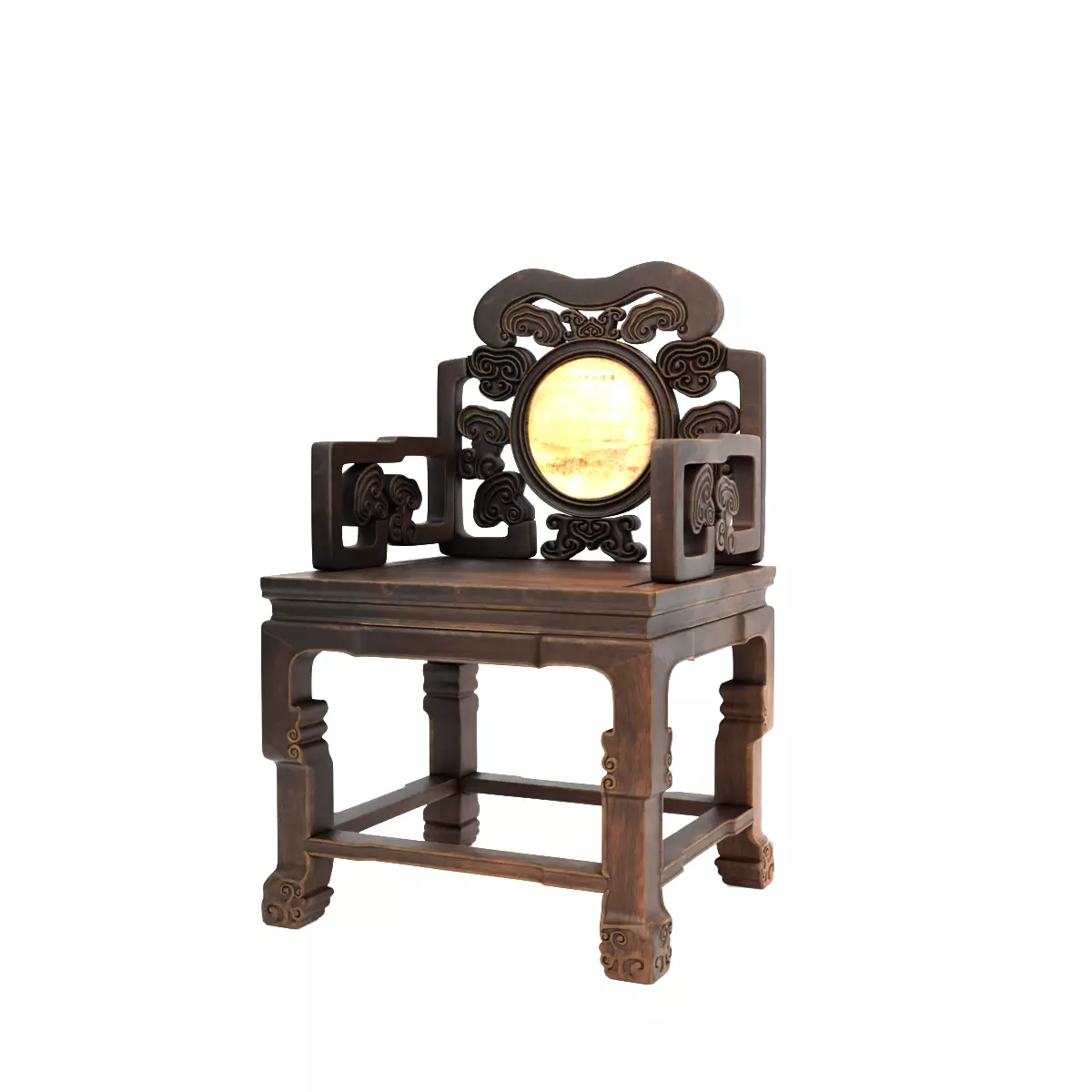 Chinese chair 3D model_0