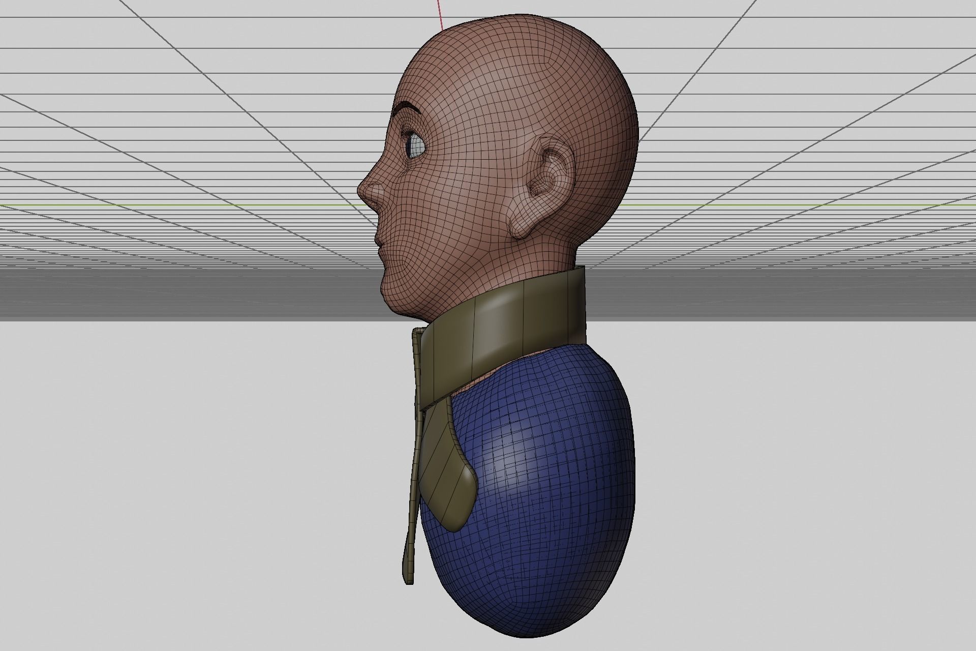 Male Human Face Sculpt 3D model | CGTrader