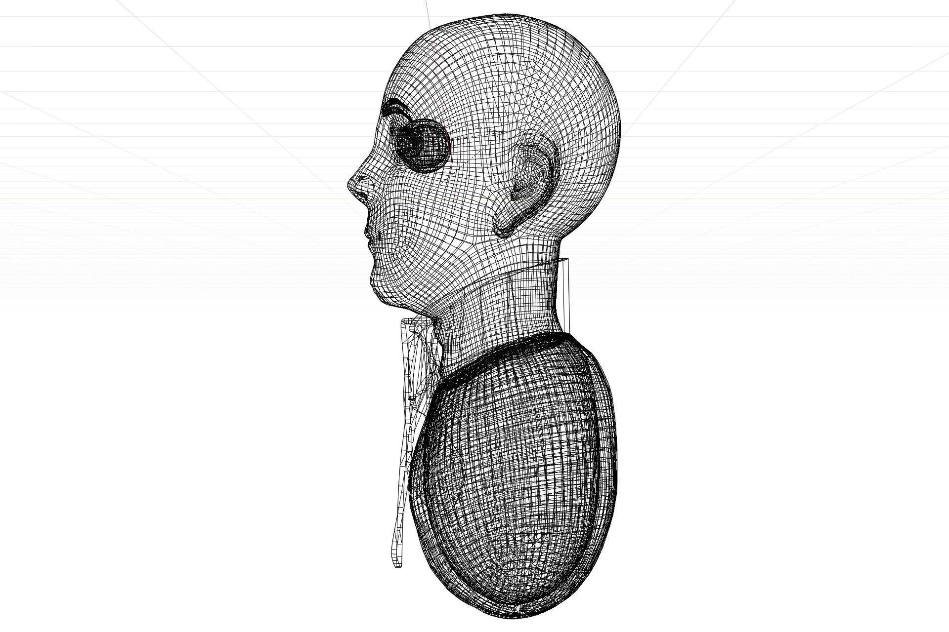 Male Human Face Sculpt 3D model | CGTrader