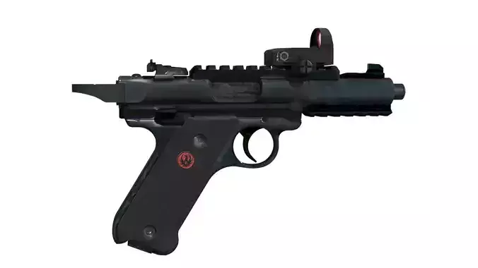 RUGER TACTICAL PISTOL Low-poly 3D model