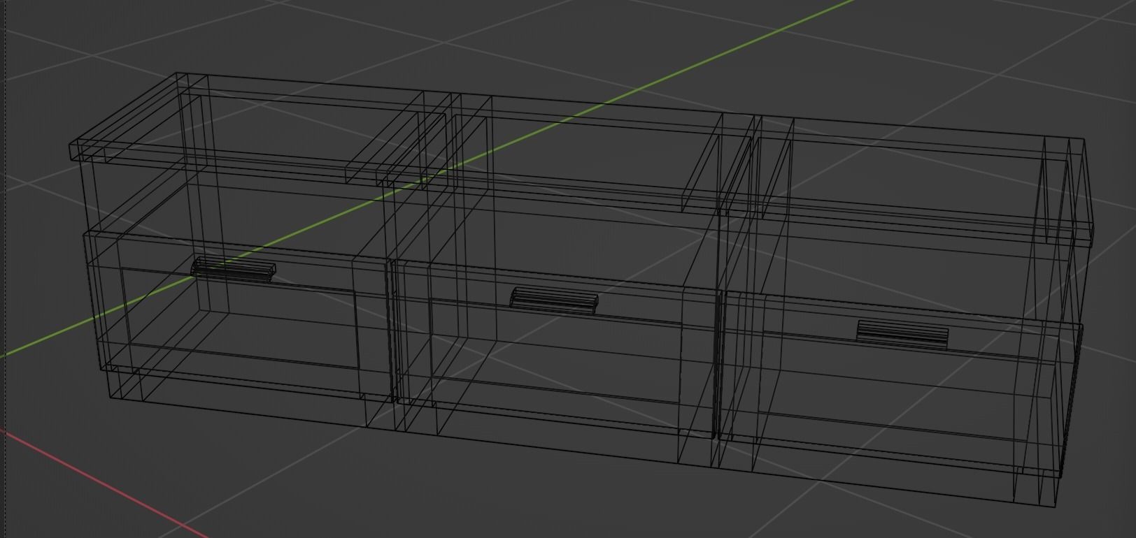 TV Stand Free 3D model_2